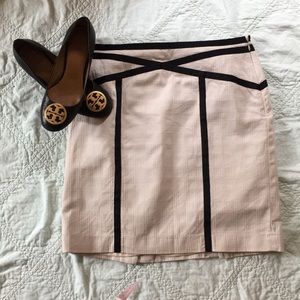 Cream and black Skirt